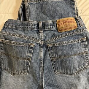 Express Women's Blue Flare Jeans